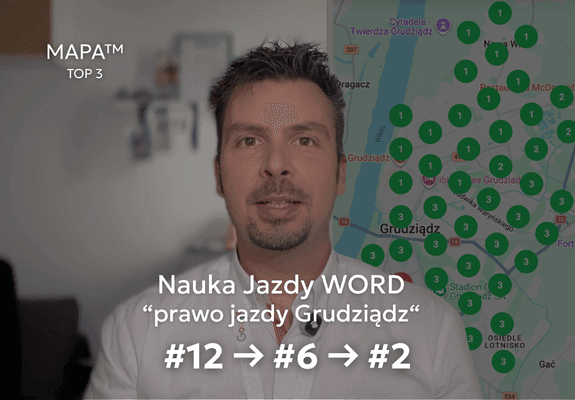 Paweł Maćkowiak – Wizytówki Google 📍 2 case study WORD top3